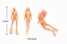 Load image into Gallery viewer, Unpainted Miniature Diving Figure 1:64 Scale Resin Model for Diorama, Architecture & Scenery Crafts