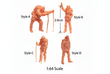 Load image into Gallery viewer, Unpainted Resin Miniature Climber Figure, 1:64 Scale Diorama Supply