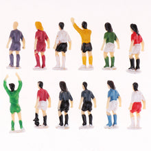 Load image into Gallery viewer, 12 pcs Miniature Football Soccer Players People Painted Unpainted Figure 1:87 Models HO Scale Layout Scenery Accessories Diorama Supplies