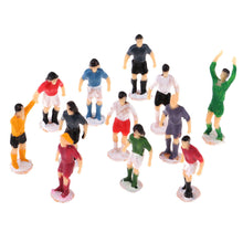 Load image into Gallery viewer, Unpainted Miniature Soccer Players People Figures 1:87 HO Scale Model Railway Diorama Craft Supplies (12pcs)