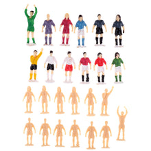 Load image into Gallery viewer, 12 pcs Miniature Football Soccer Players People Painted Unpainted Figure 1:87 Models HO Scale Layout Scenery Accessories Diorama Supplies