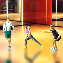 Load image into Gallery viewer, Miniature Fitness Man Woman People Figure 1:64 Models S Scale Landscape Building Scenery Layout Scene Accessories Diorama Supplies