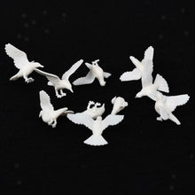 Load image into Gallery viewer, 10 pcs Miniature Pigeon Bird Animal Unpainted Models Dollhouse Fairy Garden Landscape Scenery Layout Accessories Diorama Supplies