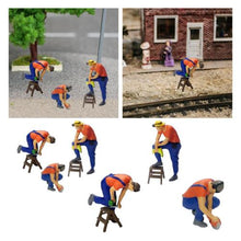 Load image into Gallery viewer, Miniature Repair Worker People Figure 1:87 Model Sand Table Scenery Building Landscape Accessories Toys Diorama Supplies
