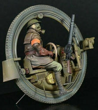 Load image into Gallery viewer, WWII Military Motorcycle Monowheel Soldier Unpainted Resin Figure 1/35 Scale Unassembled Model