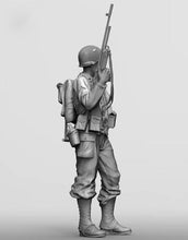Load image into Gallery viewer, WWII U.S. Bar Gunner Soldier Unpainted Resin Figure 1/16 Scale Unassembled Model