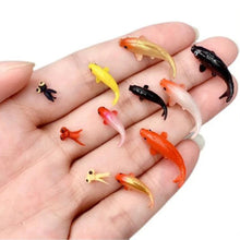 Load image into Gallery viewer, 5 pcs Miniature Tiny Carp Fish Figure Model DIY Scenery Dollhouse Landscape Fairy Garden Accessories Terrarium Diorama Craft Supplies