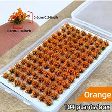 Load image into Gallery viewer, 104 pcs Miniature Flower Cluster Grass Models DIY Sand Table Dollhouse Accessories Fairy Garden Landscape Terrarium Diorama Craft Supplies