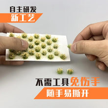 Load image into Gallery viewer, 32 pcs Miniature Countryside Wildflower Cluster Grass Tufts Models Sand Table Dollhouse Fairy Garden Landscape Terrarium Craft Supplies