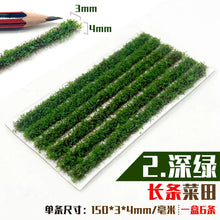 Load image into Gallery viewer, Miniature Vegetable Field Grass Bush Plant Model Sand Table Dollhouse Fairy Garden Landscape Terrarium Diorama Craft Supplies