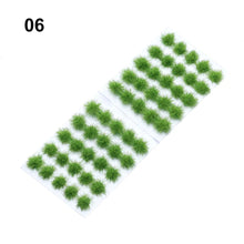 Load image into Gallery viewer, 50 pcs Miniature Grass Tufts Bushes Clusters Models Railway Layout Accessories DIY Landscape Dollhouse Terrarium Diorama Craft Supplies