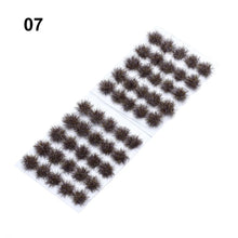 Load image into Gallery viewer, 50 pcs Miniature Grass Tufts Bushes Clusters Models Railway Layout Accessories DIY Landscape Dollhouse Terrarium Diorama Craft Supplies