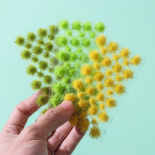 Load image into Gallery viewer, 39 pcs Miniature Grass Tufts Bushes Clusters Models Railway Layout Accessories DIY Landscape Dollhouse Terrarium Diorama Craft Supplies