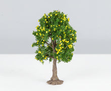 Load image into Gallery viewer, Miniature Yellow Fruit Green Wire Tree Model 10–15cm Railway & Diorama Scenery Craft Supplies