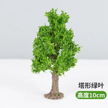 Load image into Gallery viewer, 10/12/15cm Miniature Green Tower Wire Tree Model Train Railway Accessories Fairy Garden Landscape Terrarium Diorama Craft Supplies