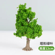 Load image into Gallery viewer, 10/12/15cm Miniature Green Tower Wire Tree Model Train Railway Accessories Fairy Garden Landscape Terrarium Diorama Craft Supplies