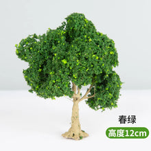 Load image into Gallery viewer, 10/12/15cm Miniature Spring Green Tree Wire Model Train Railway Accessories Fairy Garden Landscape Terrarium Diorama Craft Supplies