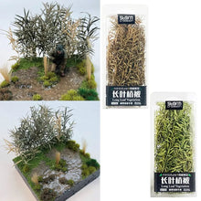 Load image into Gallery viewer, Miniature Long Leaf Vegetation Reed Grass Model Train Railway Accessories DIY Scenery Landscape Dollhouse Terrarium Diorama Craft Supplies
