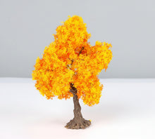 Load image into Gallery viewer, Miniature Autumn Tree Model 10–15cm for Scale Scenery Diorama Model Railway Craft Supplies