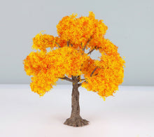 Load image into Gallery viewer, Miniature Autumn Tree Model 10–15cm for Scale Scenery Diorama Model Railway Craft Supplies
