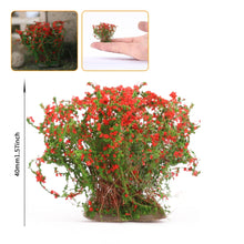 Load image into Gallery viewer, 5 pcs Miniature Shrub Flower Models Train Railway Accessories Forest Fairy Garden Landscape Terrarium Diorama Craft Supplies