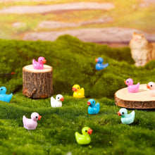 Load image into Gallery viewer, 50 pcs Mixed Miniature Little Duck Figure Model DIY Scenery Dollhouse Landscape Fairy Garden Accessories Terrarium Diorama Craft Supplies