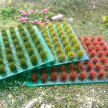 Load image into Gallery viewer, 70 pcs Miniature Cluster Grass Tufts Models Train Railway Accessories DIY Scenery Landscape Dollhouse Terrarium Diorama Craft Supplies
