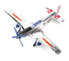 Load image into Gallery viewer, WWII Military Aircraft North American P-51 Mustang Fighter 1/48 Plane 4D Assembly Model Kit Toy (Choose Color)