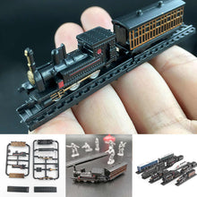 Load image into Gallery viewer, 9 pcs Mini Train Engine Ho Scale 4D Assembly 1/200 Plastic Model Kit DIY Toy