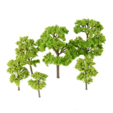 Load image into Gallery viewer, 20 pcs Miniature Mixed Green Banyan Tree Models Train Railway Accessories Forest Fairy Garden Landscape Terrarium Diorama Craft Supplies