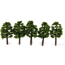 Load image into Gallery viewer, 20 pcs Miniature Green Trees 8cm Models Train Railway Accessories Forest Fairy Garden Landscape Terrarium Diorama Craft Supplies