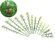 Load image into Gallery viewer, 20 pcs Miniature Bamboo Tree Models Train Railway Accessories Forest Fairy Garden Landscape Terrarium Diorama Craft Supplies