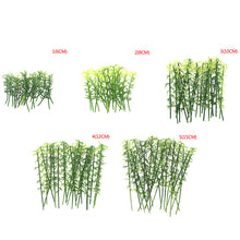 Load image into Gallery viewer, 20 pcs Miniature Bamboo Tree Models Train Railway Accessories Forest Fairy Garden Landscape Terrarium Diorama Craft Supplies