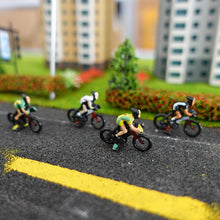 Load image into Gallery viewer, 12 pcs Miniature Bike Bicycle Racing 1:87 Figure HO Scale Model Landscape Building Scenery Train Railway Layout Scene Accessories Diorama Supplies