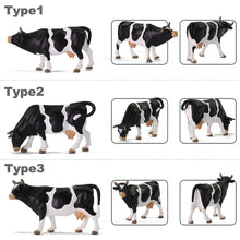 Load image into Gallery viewer, 12pcs Miniature Dairy Cow Figures, 1:43 O Scale Model Farm Animals