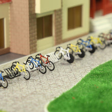 Load image into Gallery viewer, 20 pcs Bike Bicycle 4 pcs Parking Rack HO Scale 1:87 Models Landscape Building Scenery Train Railway Layout Scene Accessories Diorama Supplies