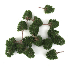 Load image into Gallery viewer, 20 pcs 7.5cm Miniature Green Tree Models N Scale Train Railway Accessories Forest Fairy Garden Landscape Terrarium Diorama Craft Supplies