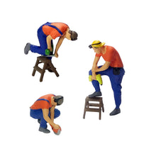 Load image into Gallery viewer, Miniature Repair Worker People Figure 1:64 Model Sand Table Scenery Building Landscape Accessories Toys Diorama Supplies