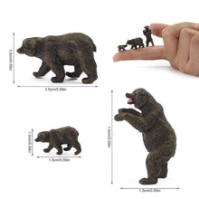 Load image into Gallery viewer, 12pcs Miniature Bear Figures, 1:87 HO Scale for Model Railway layouts, Dioramas