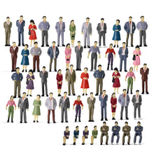 Load image into Gallery viewer, 50/100/200 pcs Miniature Standing Sitting People Passenger 1:50 Figures O Scale Models Train Railway Scene Accessories Diorama Supplies