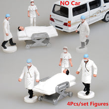 Load image into Gallery viewer, 4 pcs Miniature Doctor Patient Nurse People Figure 1:64 Models Building Landscape Scene Accessories Diorama Supplies