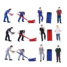 Load image into Gallery viewer, Miniature Car Repairman Repair Worker Handprint Figure Models Toys Landscape Layout Scene Accessories Diorama Supplies