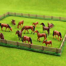 Load image into Gallery viewer, 30 pcs Miniature Horse Farm Animal Figures 1:87 Scale Models Toys Landscape Garden Scenery Layout Scene Accessories Diorama Supplies