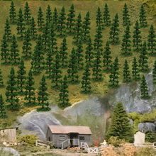 Load image into Gallery viewer, 50pcs Miniature Tree Models 5cm N Scale 1:160 Model Trees Railway Diorama Craft Supplies