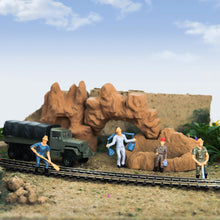 Load image into Gallery viewer, 25 pcs Miniature Train Railway Worker People 1:50 Figure Model Toy Landscape Building Scenery Accessories Diorama Supplies