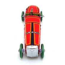 Load image into Gallery viewer, MS808 Vintage German Red Race Car Retro Clockwork Wind Up Tin Toy Collectible