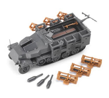 Load image into Gallery viewer, WWII German Sd.Kfz. 251/1 Ausf. C Wheeled Armored Tank Military Vehicle 4D Model Assembly Model Kit Toy