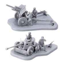 Load image into Gallery viewer, WWII German PAK40 / Russian Soviet M30 M1938 Howitzer Artillery Gun Plastic 1:72 Model Kit (Choose Style)