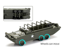 Load image into Gallery viewer, WWII US Army DUKW Amphibious Truck Military Duck Wheeled Combat Vehicle 4D Assembly Model Kit Toy (Choose Style)