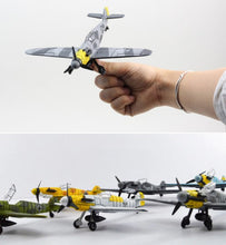 Load image into Gallery viewer, WWII Military Aircraft German Messerschmitt BF-109 Fighter 1/48 Plane 4D Assembly Model Kit Toy (Choose Color)